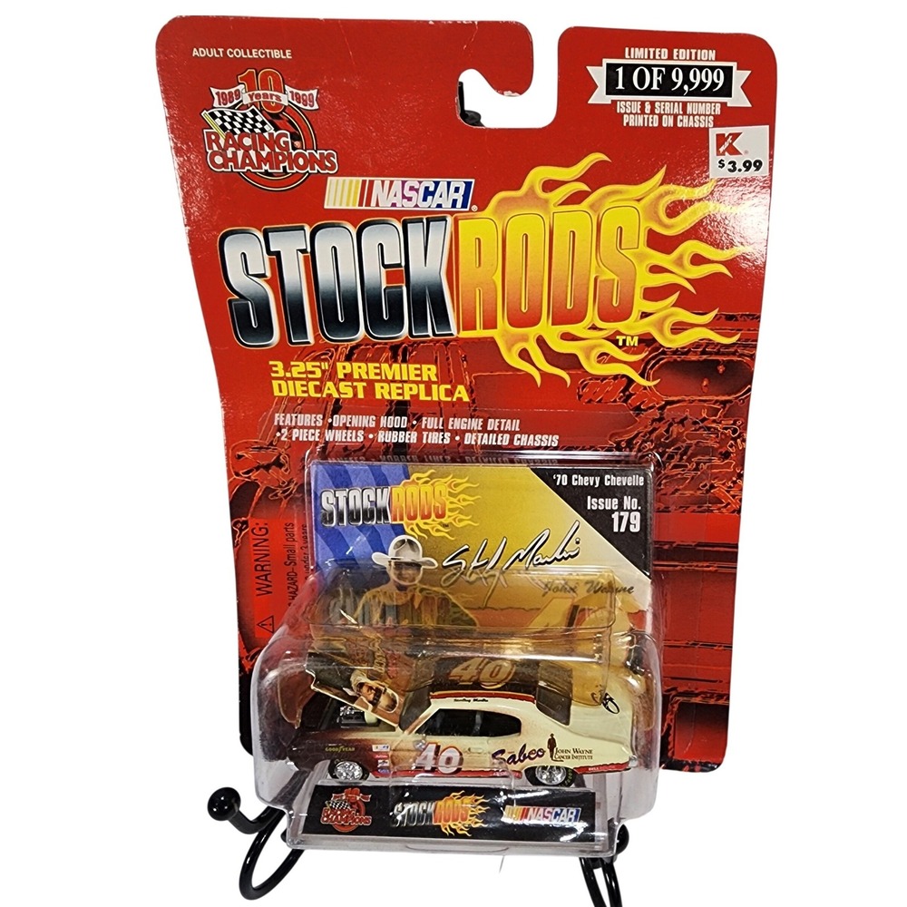 Racing Champions NASCAR Stock Rod Sterling Marlin 70 Chevy Chevelle Diecast 1/64